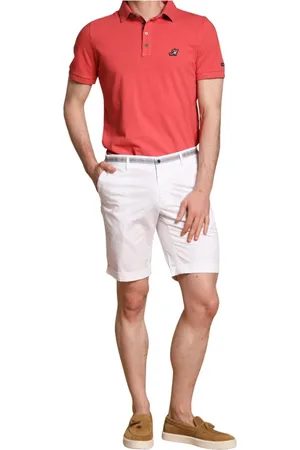 Masons Szorty, Mężczyzna, Biały, XS, Bawełna, Letnie męskie szorty chino Bermuda