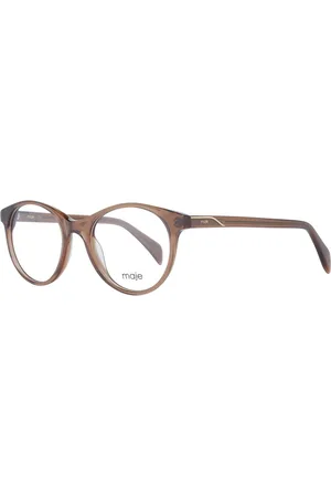 Maje Akcesoria, Kobieta, brązowy, ONE SIZE, Brązowe Okulary Optyczne Damskie Styl Okrągły