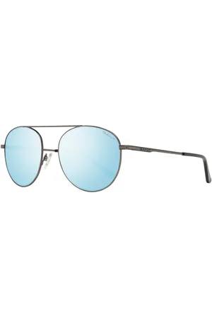 GANT Akcesoria, Mężczyzna, Szary, ONE SIZE, Gunmetal Oval Mirrored Okulary Przeciwsłoneczne Mężczyźni