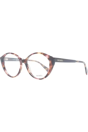 Max&Co. Akcesoria, Kobieta, brązowy, ONE SIZE, Brązowe Okulary Optyczne Dla Kobiet Styl Okrągły