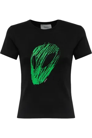 COPERNI Koszulki, Kobieta, Czarny, S, Bawełna, T-shirt z dekoltem typu scoop