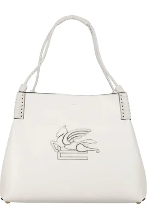 Etro Torebki, Kobieta, Biały, ONE SIZE, Pleciona Torba Skórzana