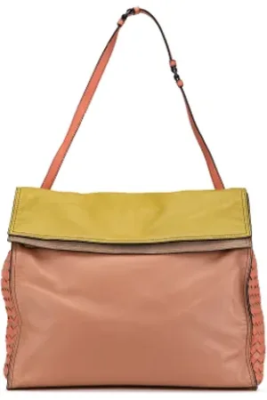 Bottega Veneta Pre-owned, Kobieta, Różowy, ONE SIZE, Skóra, Pre-owned skórzane torby na ramię