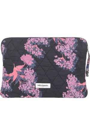 Lollys Laundry Torebki, Kobieta, Wielobarwność, ONE SIZE, Bawełna, Kwiatowy Pokrowiec na Laptopa Stylowa Ochrona