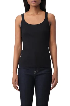 Dolce & Gabbana Koszulki, Kobieta, Czarny, 2XS, Elegancki Dzianinowy Top