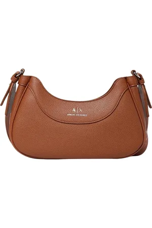 Armani Exchange Torebki, Kobieta, brązowy, ONE SIZE, Plecak na ramię Half Moon w kolorze czarnym