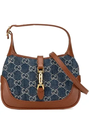 Gucci Pre-owned, Kobieta, brązowy, ONE SIZE, Denim, Pre-owned Denim gucci-bags