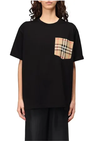 Burberry Koszulki, Kobieta, Czarny, M, Czarna luźna koszulka