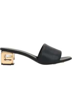 Givenchy Buty, Kobieta, Czarny, 36 EU, Czarne Mulesy na obcasie blokowym