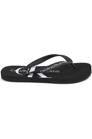Calvin Klein Buty, Kobieta, Czarny, 39 EU, Czarne Klapki na Lato