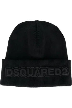 Dsquared2 Akcesoria, Mężczyzna, Czarny, ONE SIZE, Męska Czapka Zimowa w Kolorze Czarnym