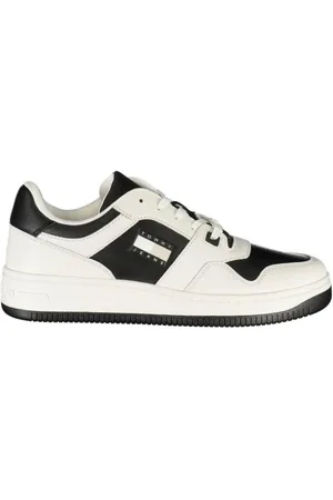 Tommy Hilfiger Buty, Mężczyzna, Biały, 46 EU, Len, Biały Poliestrowy But Sportowy