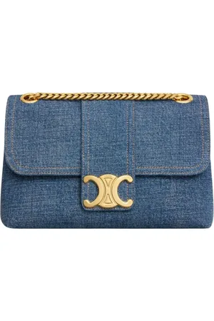 Céline Torebki, Kobieta, Niebieski, ONE SIZE, Denim, Denimowa Torba na Ramię