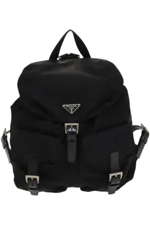 Prada Pre-owned, Kobieta, Czarny, ONE SIZE, Nylon, Pre-owned Nylon backpacks