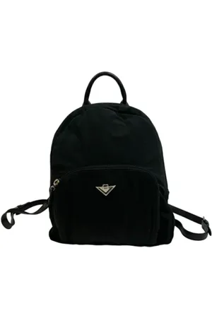 Bottega Veneta Pre-owned, Kobieta, Czarny, ONE SIZE, Nylon, Pre-owned Nylon backpacks