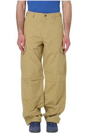Carhartt Spodnie, Mężczyzna, Beżowy, W33, Zielone Spodnie Cargo Stylowe i Wytrzymałe