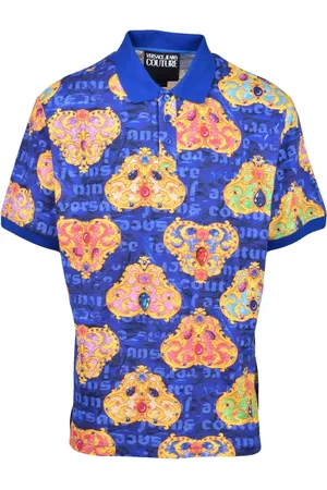 VERSACE Koszulki, Mężczyzna, Wielobarwność, XL, Polo