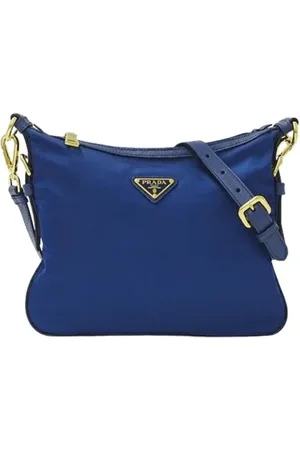 Prada Pre-owned, Kobieta, Niebieski, ONE SIZE, Nylon, Pre-owned Nylon prada-bags