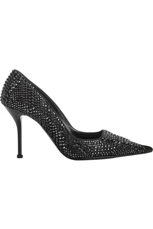 Alexander McQueen Buty, Kobieta, Czarny, 36 EU, Skóra, Błyszczące Skórzane Czółenka