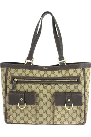 Gucci Pre-owned, Kobieta, brązowy, ONE SIZE, Skóra, Pre-owned Canvas gucci-bags