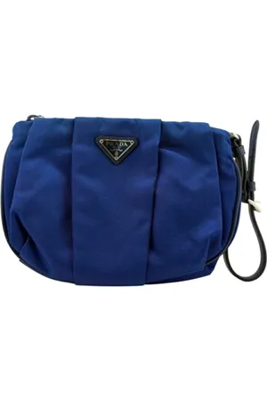 Prada Pre-owned, Kobieta, Niebieski, ONE SIZE, Nylon, Pre-owned Nylon prada-bags