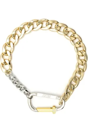 ARIES Akcesoria, unisex, Żółty, ONE SIZE, Gruby Naszyjnik z Zaczepem w Złocie