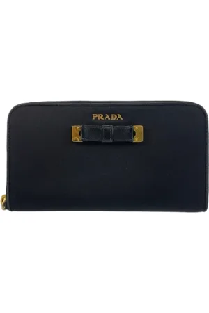 Prada Pre-owned, Kobieta, Czarny, ONE SIZE, Nylon, Pre-owned portfele płócienne