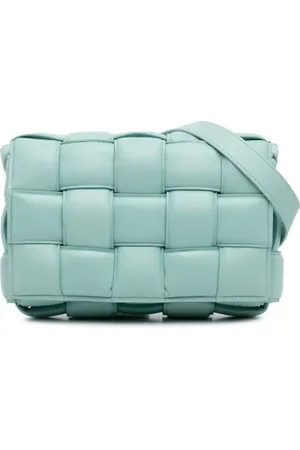 Bottega Veneta Pre-owned, Kobieta, Niebieski, ONE SIZE, Skóra, Pre-owned skórzane torby na ramię
