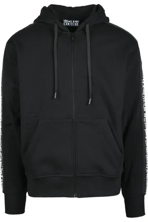 VERSACE Bluzy, Mężczyzna, Czarny, S, Bawełniany sweter