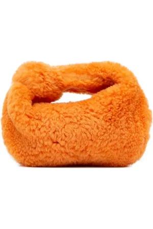 Bottega Veneta Pre-owned, Kobieta, Pomarańczowy, ONE SIZE, Pre-owned Fur handbags