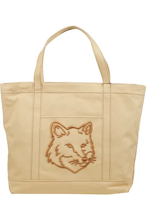 Maison Kitsuné Torebki, Kobieta, brązowy, ONE SIZE, Torba z liszą głową