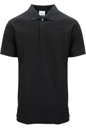 Burberry Koszulki, Mężczyzna, Czarny, 2XL, Męski Polo z Guzikami