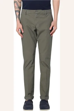 Dondup Spodnie, Mężczyzna, Zielony, W33, Szare Bawełniane Spodnie Casual