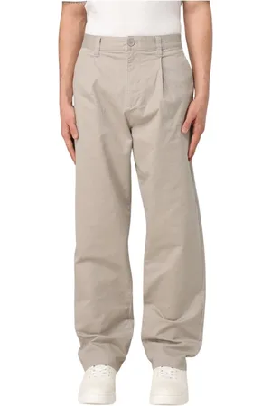Armani Exchange Spodnie, Mężczyzna, Beżowy, W30, Casual Spodnie Stylowe Uniwersalne