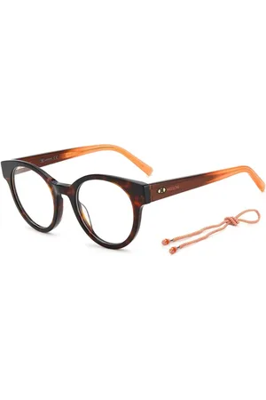 M Missoni Akcesoria, Kobieta, brązowy, ONE SIZE, Eleganckie Brązowe Oprawki z Acetatowymi Soczewkami dla Kobiet