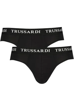 Trussardi Bielizna, Mężczyzna, Czarny, M, Czarne Bawełniane Komfortowe Bokserki