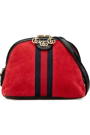 Gucci Pre-owned, Kobieta, Czerwony, ONE SIZE, Skóra, Pre-owned Suede gucci-bags