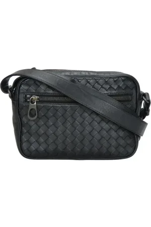 Bottega Veneta Pre-owned, Kobieta, Czarny, ONE SIZE, Skóra, Pre-owned skórzane torby na ramię