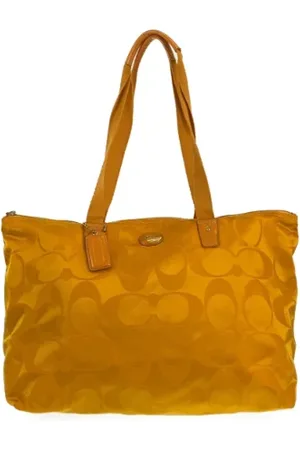 Coach Pre-owned, Kobieta, Żółty, ONE SIZE, Pre-owned Canvas totes