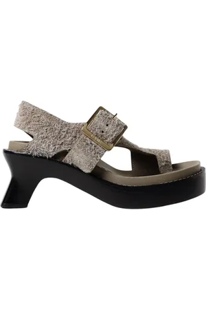 Loewe Buty, Kobieta, Zielony, 40 EU, Zamsz, Zielone szpilki z klamrą
