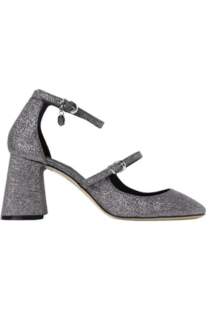 Msgm Buty, Kobieta, Szary, 39 EU, Srebrne Glitterowe Szpilki