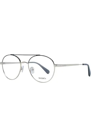 Max&Co. Akcesoria, Kobieta, Szary, ONE SIZE, Złote Okulary Optyczne Dla Kobiet Styl Okrągły