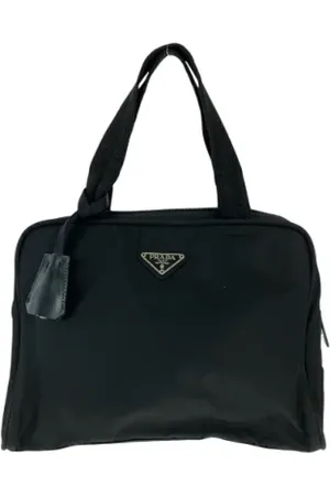 Prada Pre-owned, Kobieta, Czarny, ONE SIZE, Pre-owned Canvas handbags