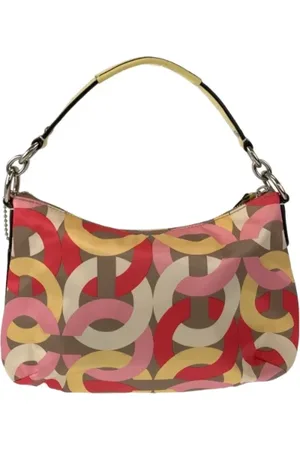 Coach Pre-owned, Kobieta, Wielobarwność, ONE SIZE, Bawełna, Pre-owned Cotton shoulder-bags