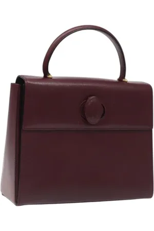 Cartier Pre-owned, Kobieta, Czerwony, ONE SIZE, Skóra, Pre-owned Skórzane torebki
