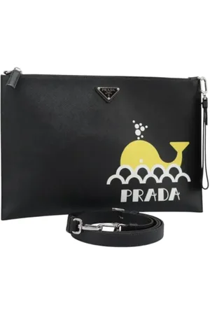 Prada Pre-owned, Kobieta, Czarny, ONE SIZE, Skóra, Pre-owned Leather clutches