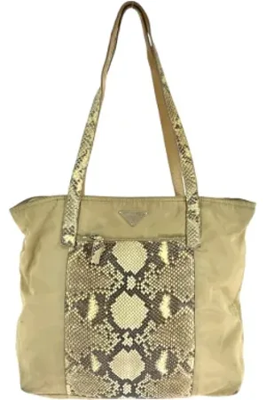 Prada Pre-owned, Kobieta, brązowy, ONE SIZE, Nylon, Pre-owned Canvas handbags