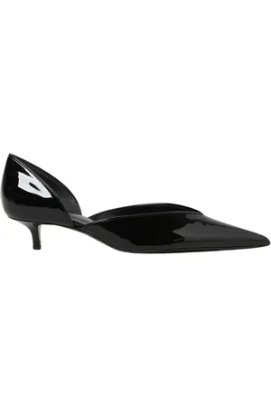 Serafini Buty, Kobieta, Czarny, 38 EU, Czarne Lakierowane Czółenka na Małym Obcasie