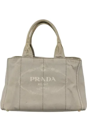 Prada Pre-owned, Kobieta, Szary, ONE SIZE, Pre-owned Canvas prada-bags