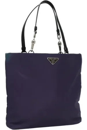 Prada Pre-owned, Kobieta, Fioletowy, ONE SIZE, Nylon, Pre-owned Nylon handbags
